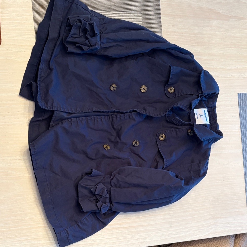 Mayoral Dark Blue Kids Cape Jacket